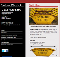 Sadlers Waste Skip Hire - Click to Visit The Site